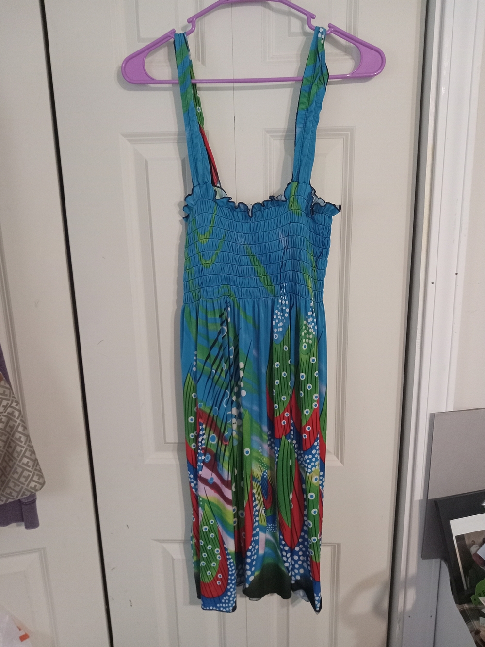 WinWin Blue, Green & Red Girls Printed One-Piece